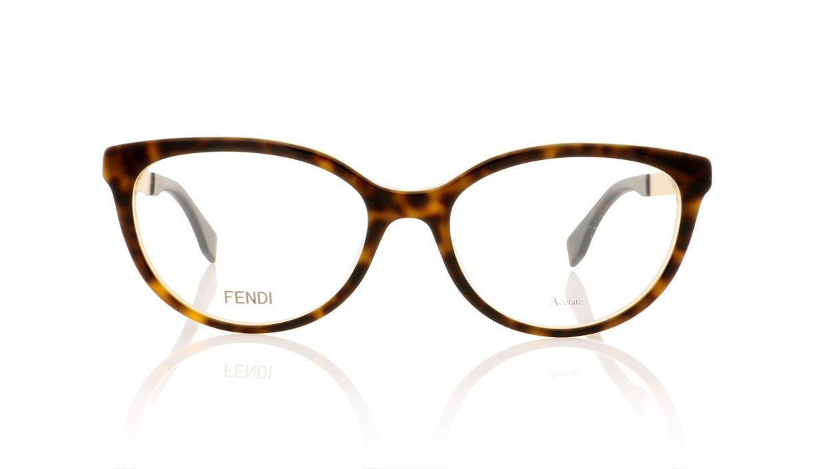Fendi FF 0079 DVO Havana Gold Glasses - Front