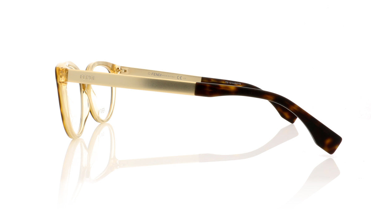Fendi FF 0079 DVO Havana Gold Glasses - Side