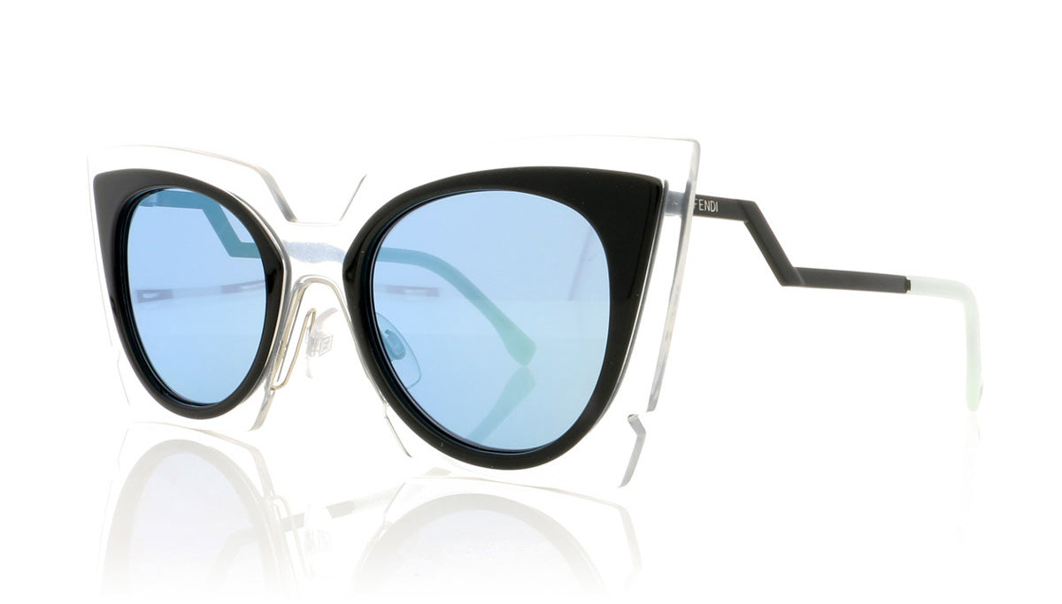 Fendi FF 0117/S IBZ Black Sunglasses - Angle