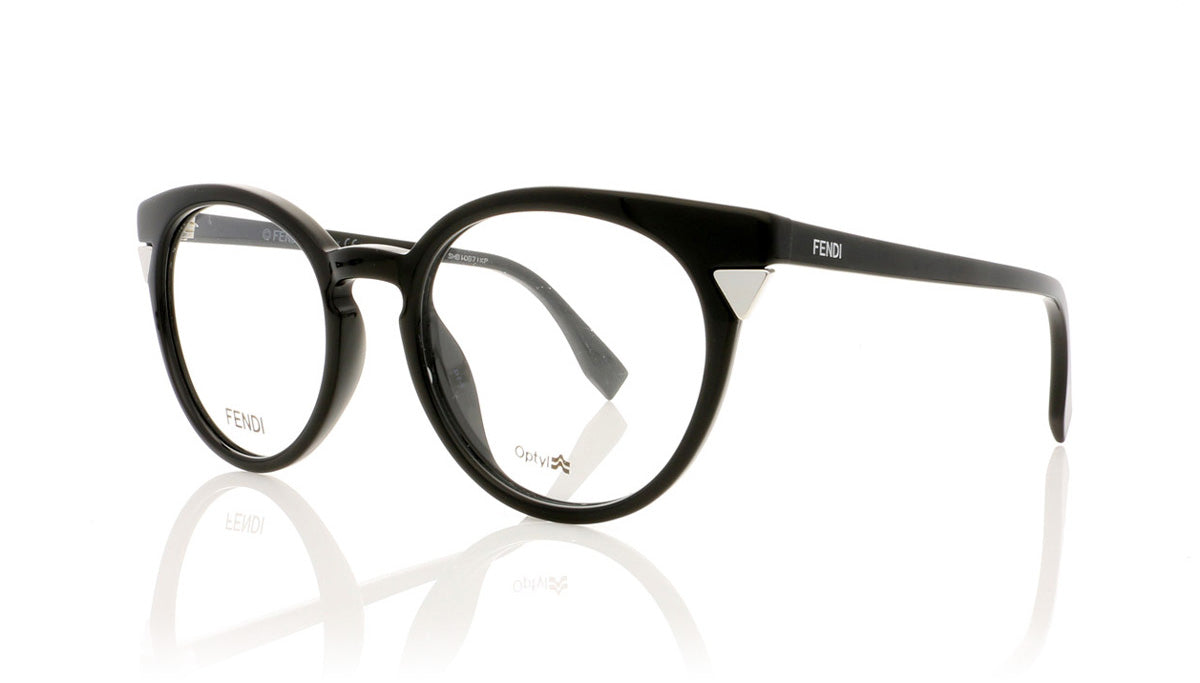 Fendi FF0127 D28 Shiny Black Glasses - Angle