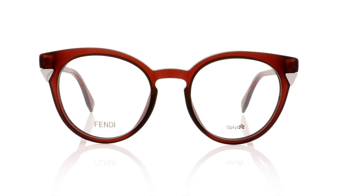 Fendi FF0127 MQN Matte Burgundy Glasses - Front