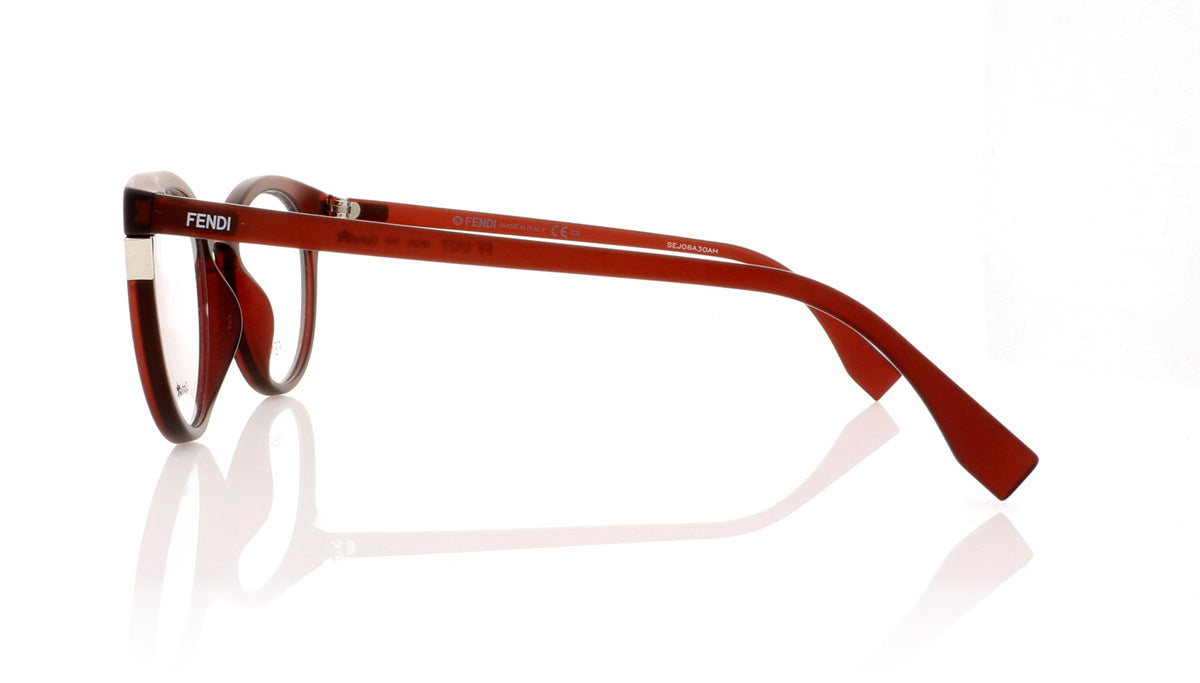 Fendi FF0127 MQN Matte Burgundy Glasses - Side