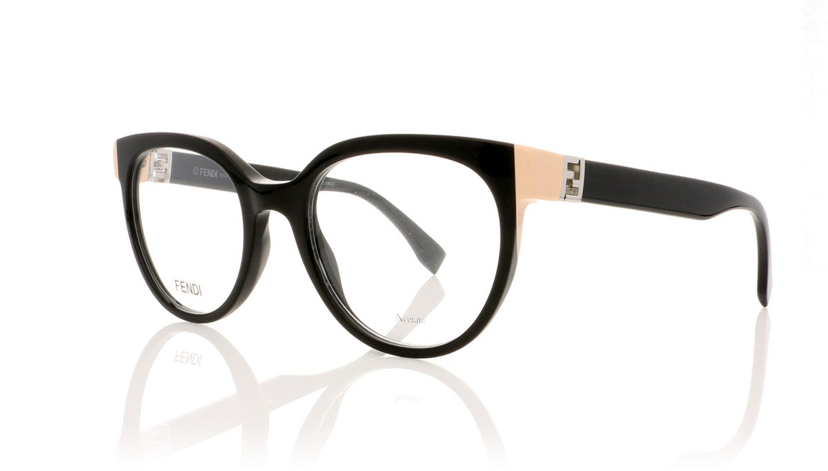 Fendi FF0131 29A Shiny Black Glasses - Angle