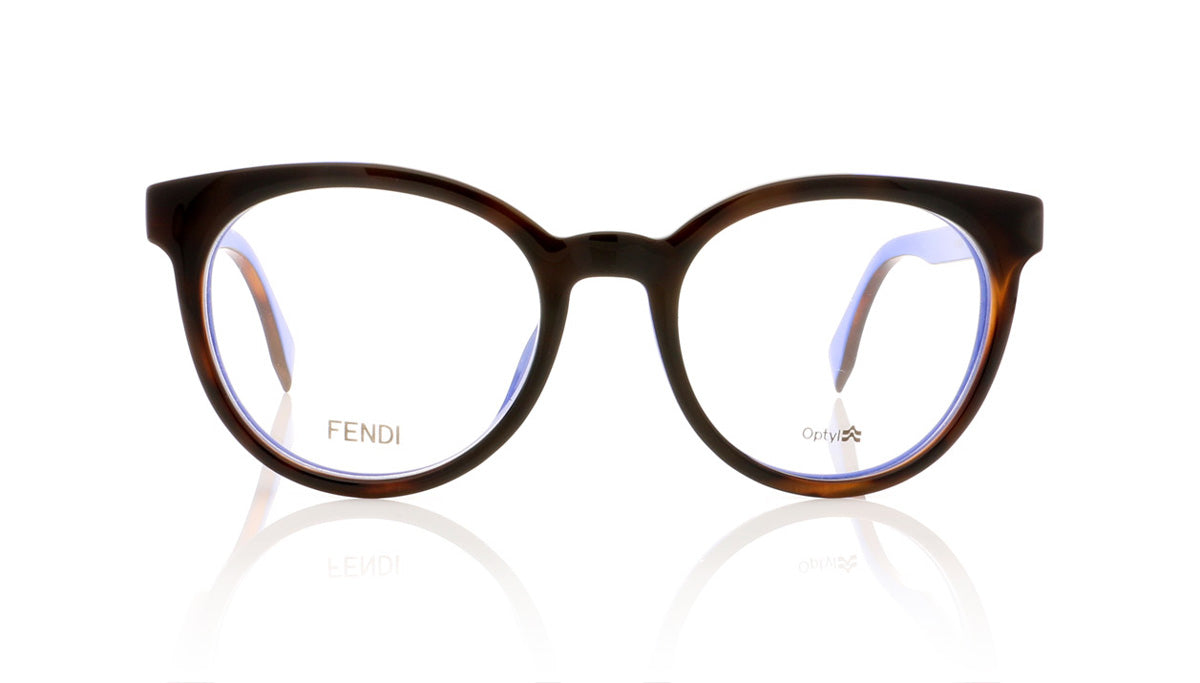 Fendi FF 0159 TLG Havana Blue Glasses - Front