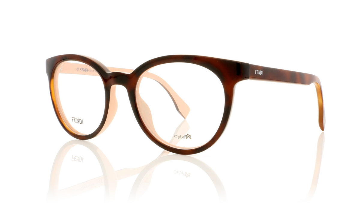 Fendi FF 0159 TLK Havana Pink Glasses - Angle