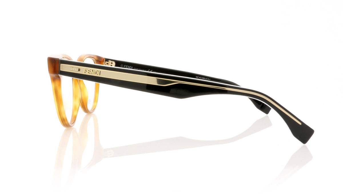 Fendi FF0164 VJO Light Havana Glasses - Side