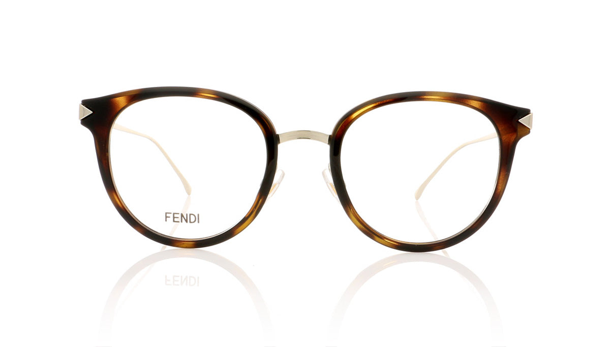 Fendi FF 0166 V4Z Havana Glasses - Front