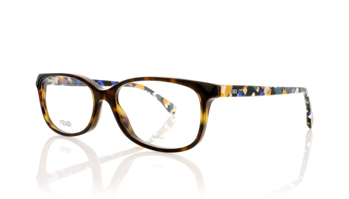 Fendi FF0173 TT0 Dark Havanna Multi Glasses - Angle