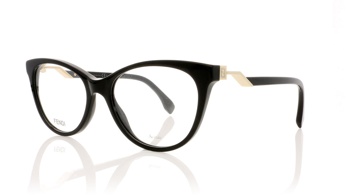 Fendi FF0201 807 Black Glasses - Angle