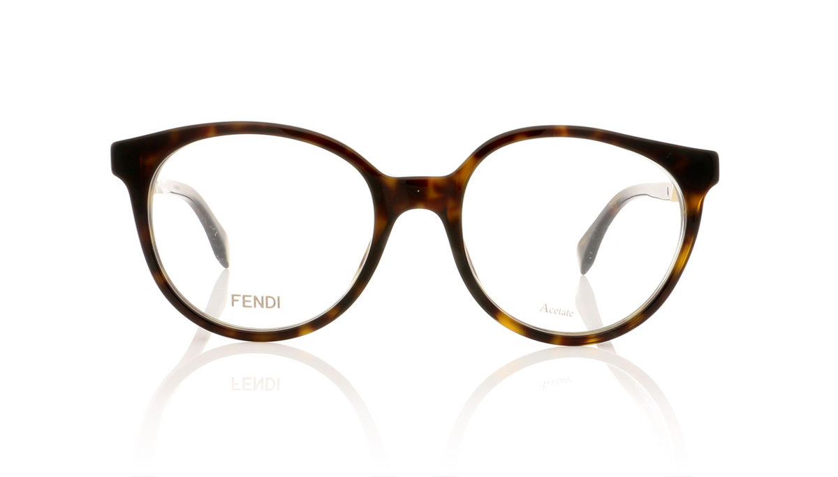 Fendi FF0202 86 Dark Havana Glasses - Front