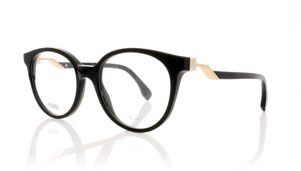 Fendi FF0202 807 Black Glasses - Angle