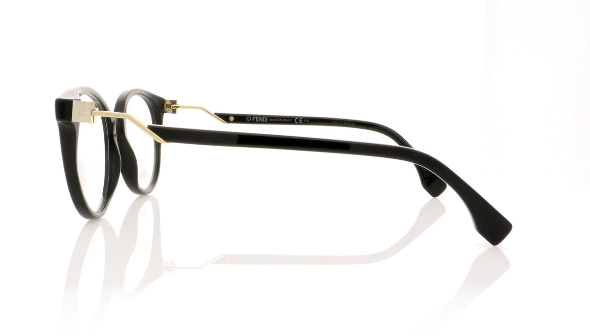 Fendi FF0202 807 Black Glasses - Side