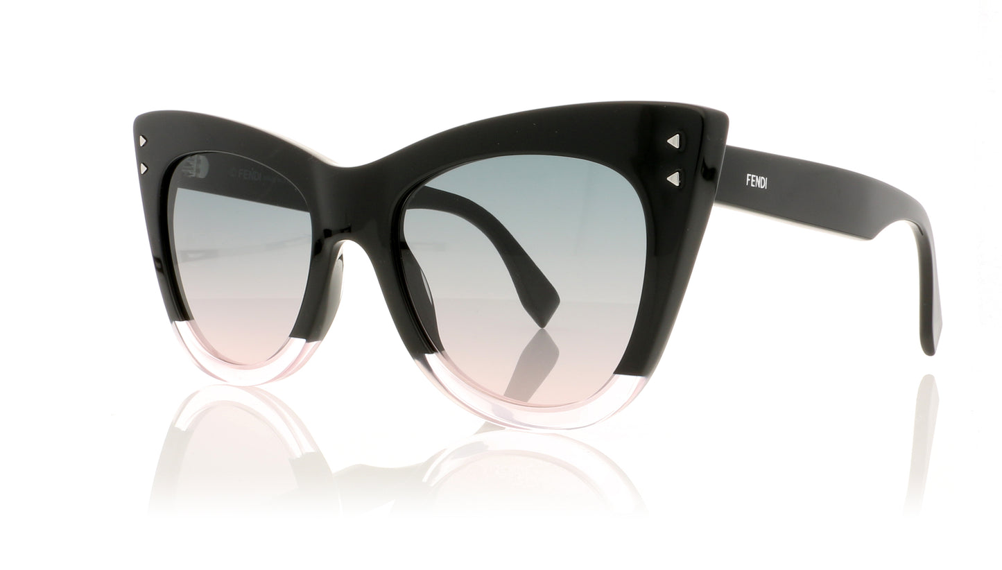 Fendi FF0238/S 3H2 Black Pink Sunglasses - Angle