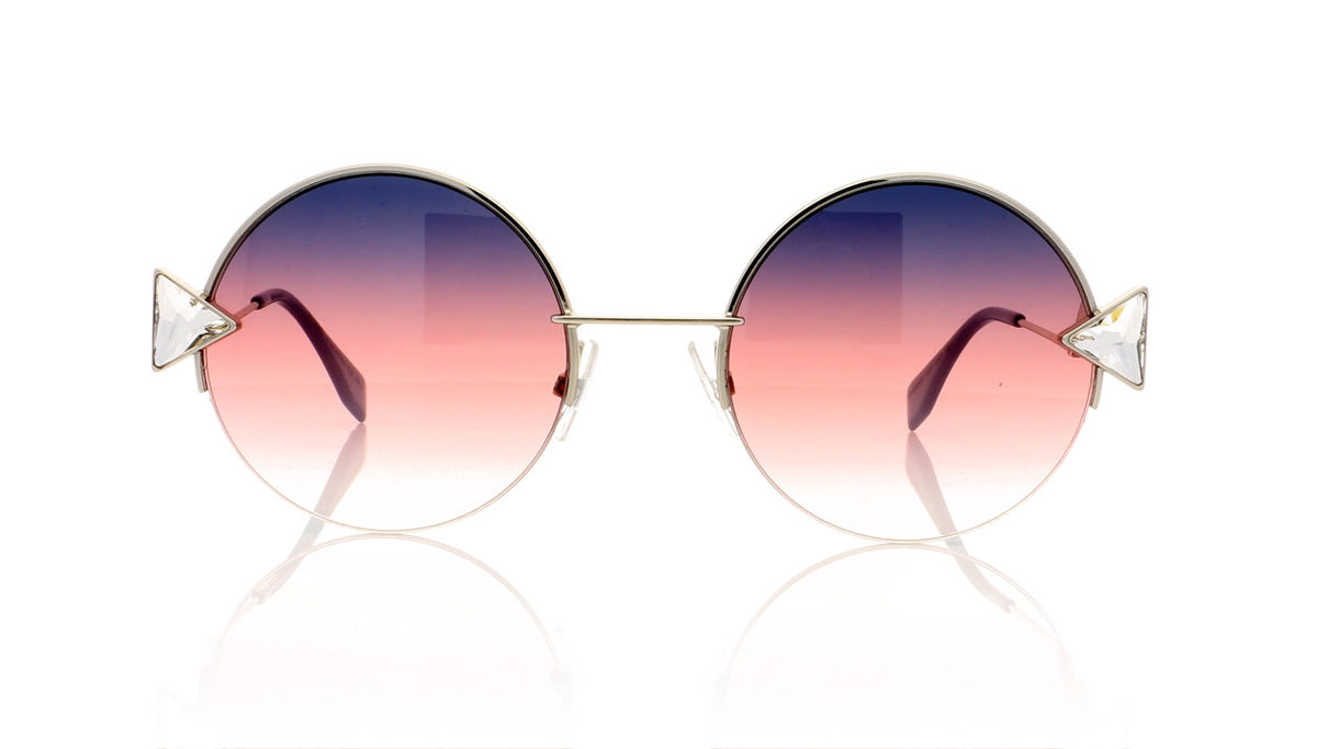 Fendi FF 0243/S TJV Pink Silver Sunglasses - Front