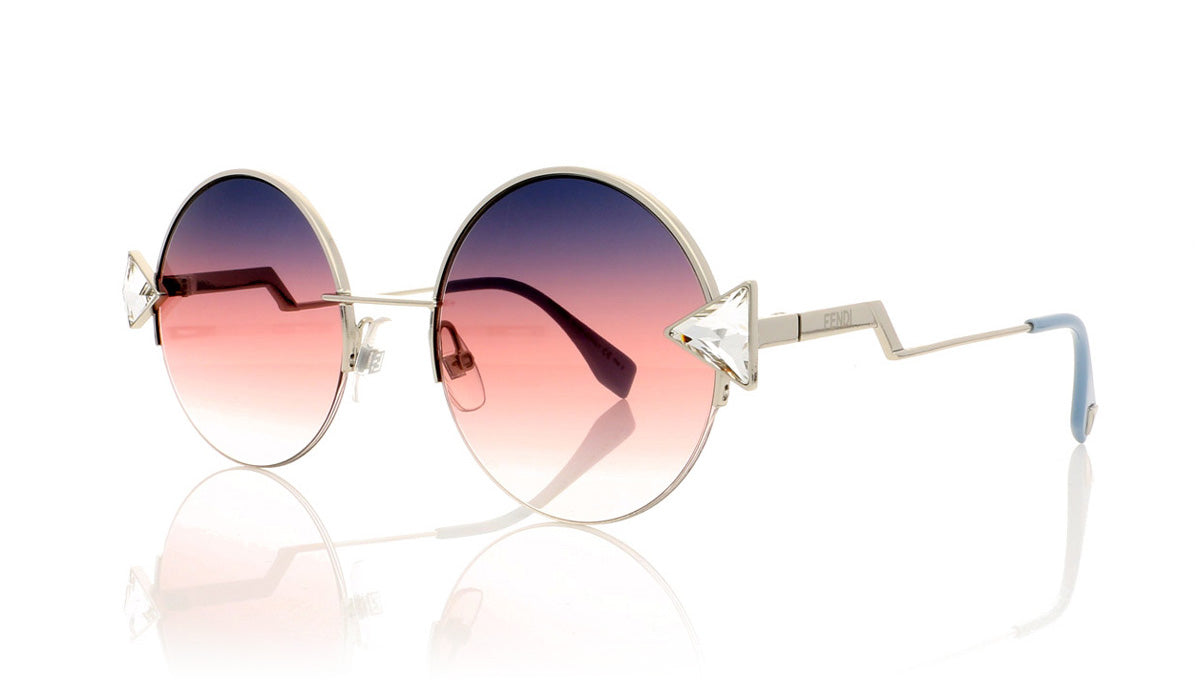 Fendi FF 0243/S TJV Pink Silver Sunglasses - Angle