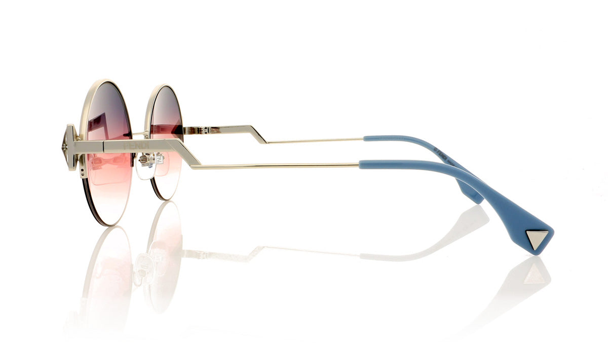 Fendi FF 0243/S TJV Pink Silver Sunglasses - Side