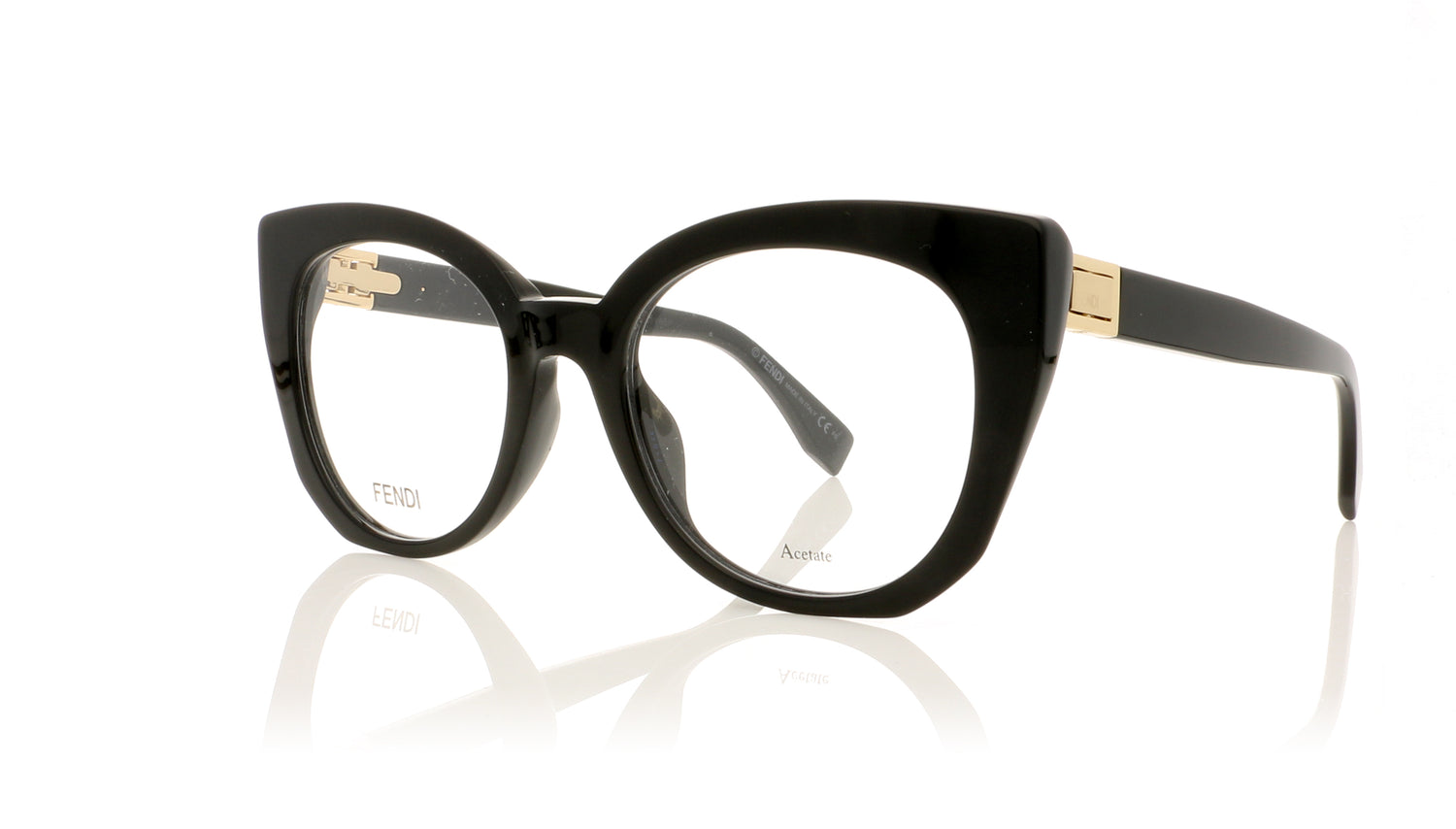 Fendi FF0272 807 Black Glasses - Angle