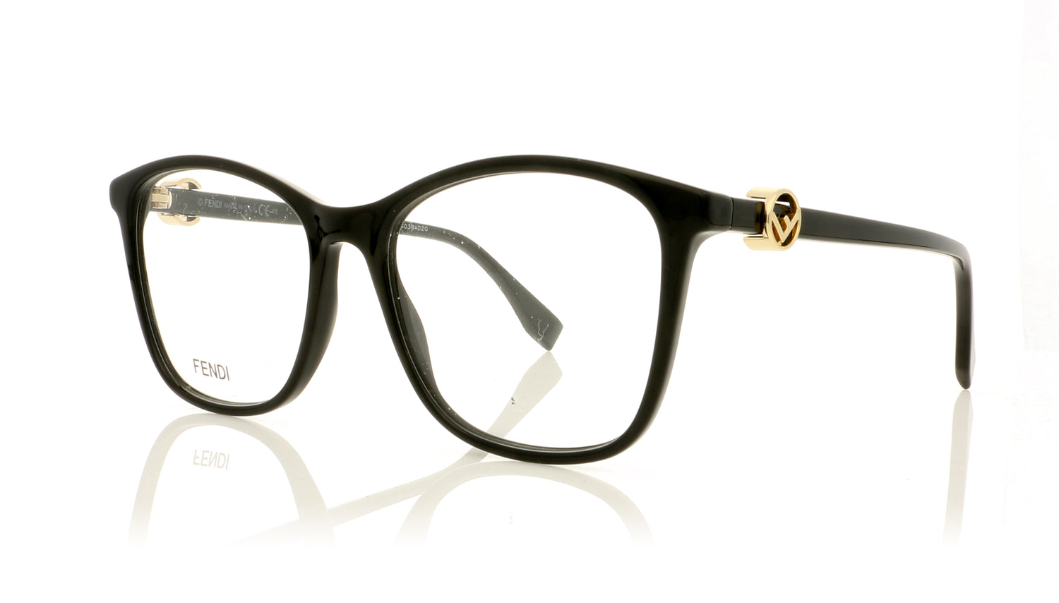 Fendi FF 0300 807 Black Glasses - Angle
