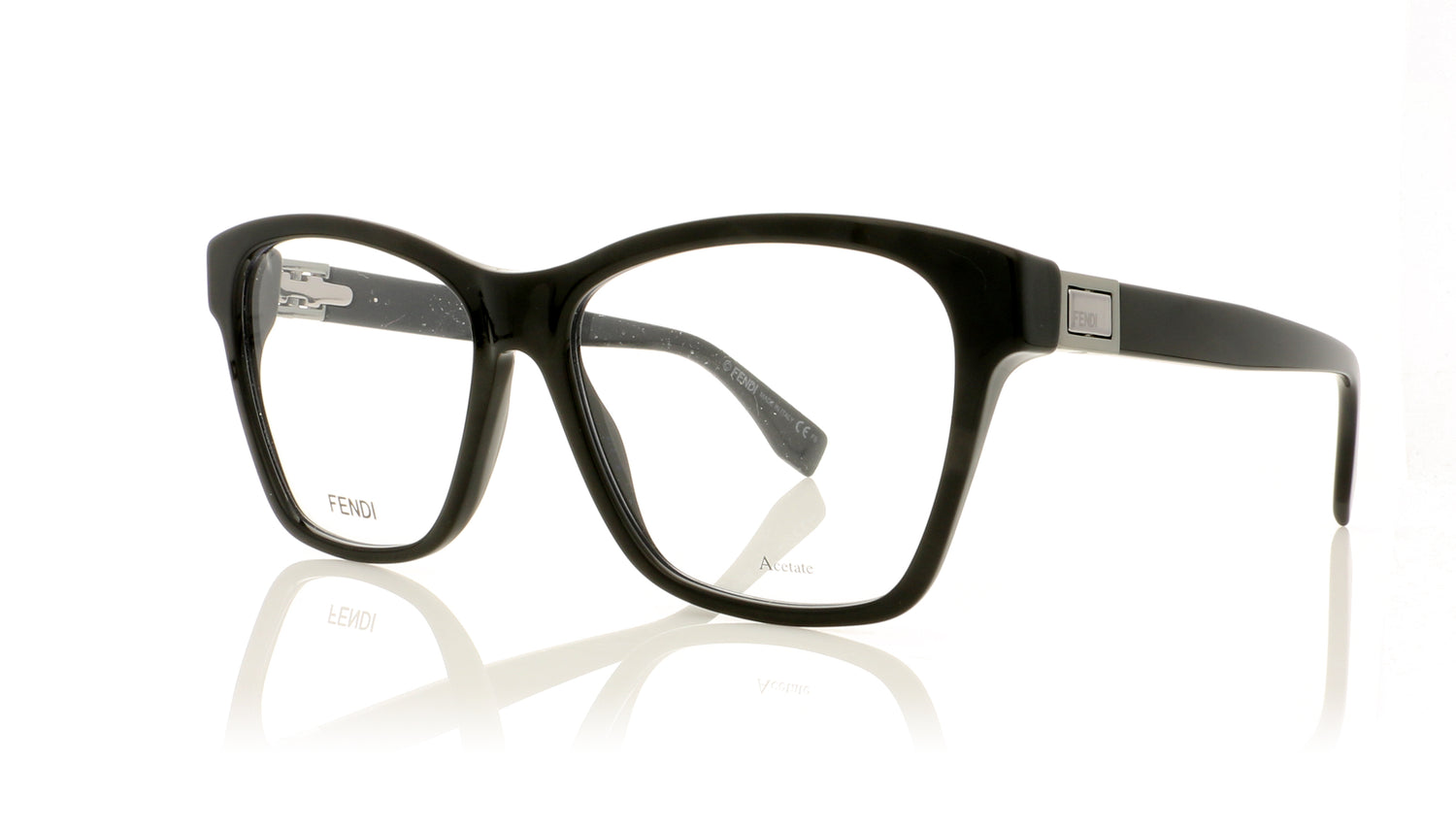 Fendi FF 0301 807 Black Glasses - Angle