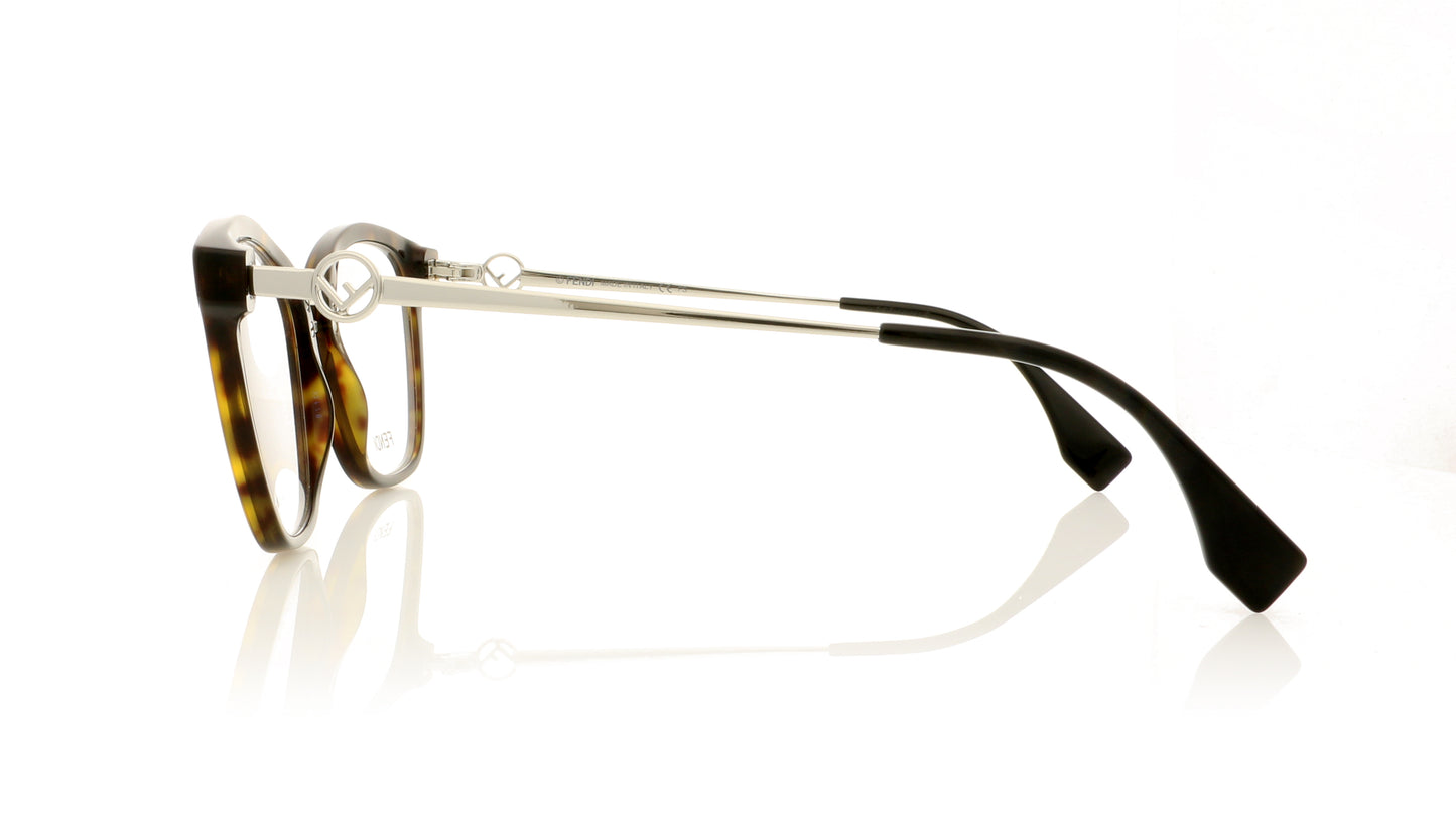 Fendi FF 0307 86 Dark havana Glasses - Side