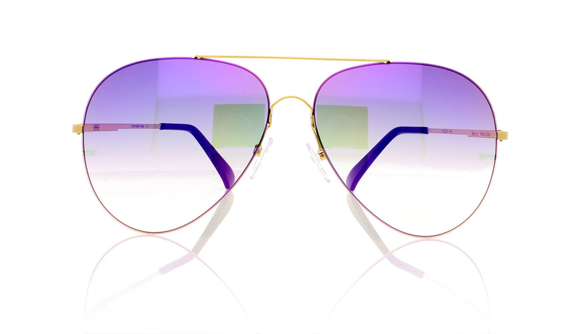 Finest Seven Zero 11 YEL/PURP Yellow Gold Sunglasses - Front
