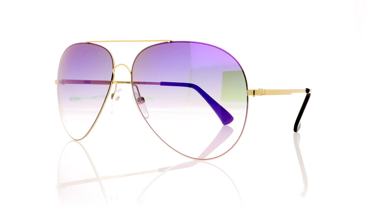Finest Seven Zero 11 YEL/PURP Yellow Gold Sunglasses - Angle