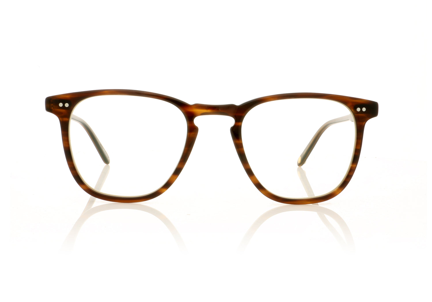 Garrett Leight Brooks 1002 BRT Brandy Tortoise Glasses - Front