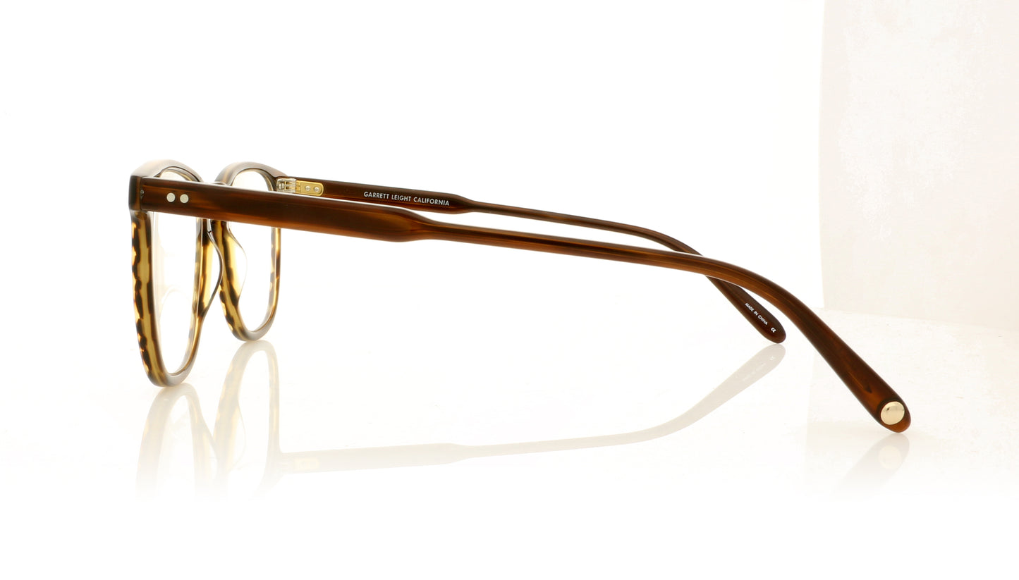 Garrett Leight Brooks 1002 BRT Brandy Tortoise Glasses - Side