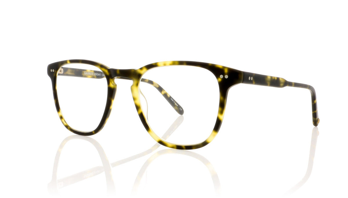 Garrett Leight Brooks 1002 MTSPT Matte Tokyo Spotted Tortoise Glasses - Angle