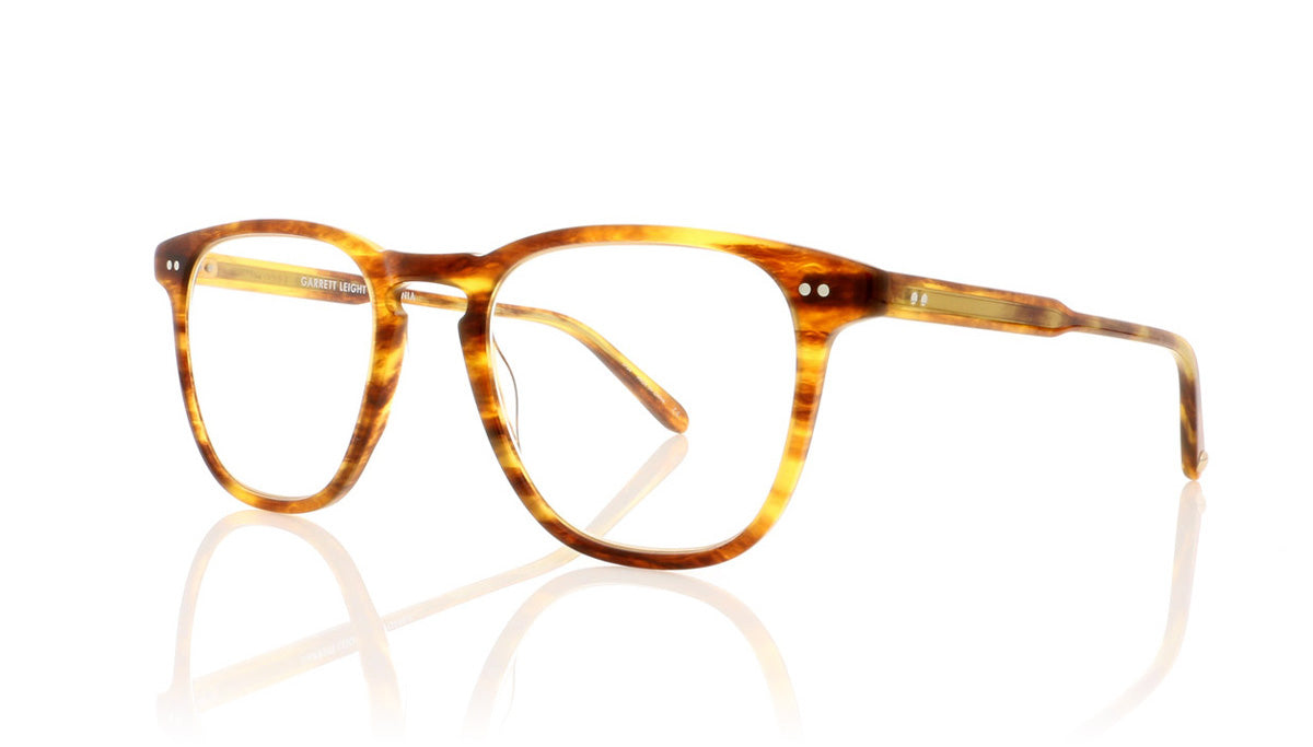 Garrett Leight Brooks 1002 PIW Pinewood Glasses - Angle