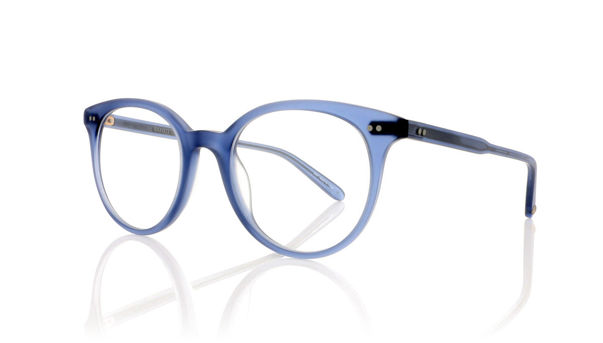 Garrett Leight Dillon 1027 MSLB Matt Slate Blue Glasses - Angle