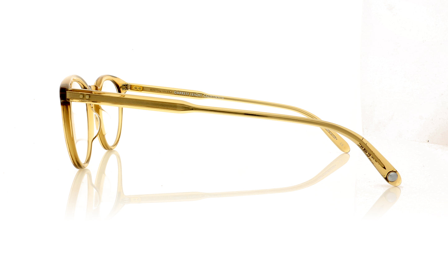 Garrett Leight Rose 1029 BGB Bottle glass brown Glasses - Side
