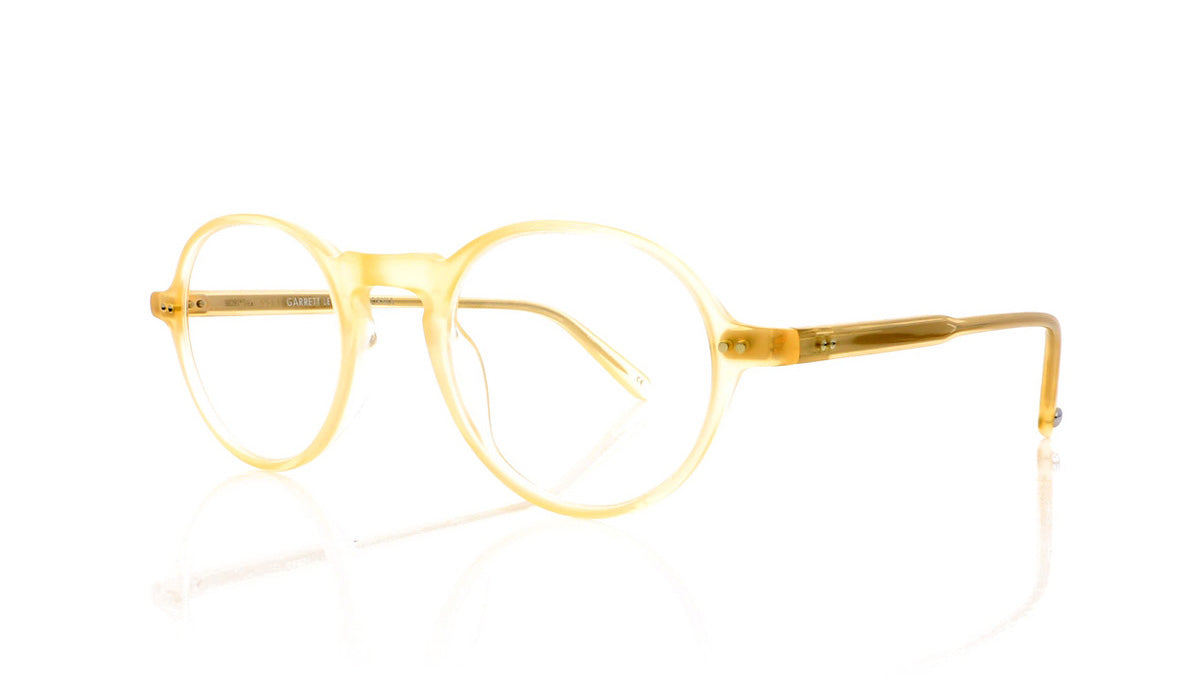 Garrett Leight Coeur D'Alene 1044 LB Leight Beige Glasses - Angle