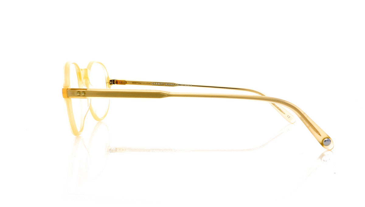 Garrett Leight Coeur D'Alene 1044 LB Leight Beige Glasses - Side