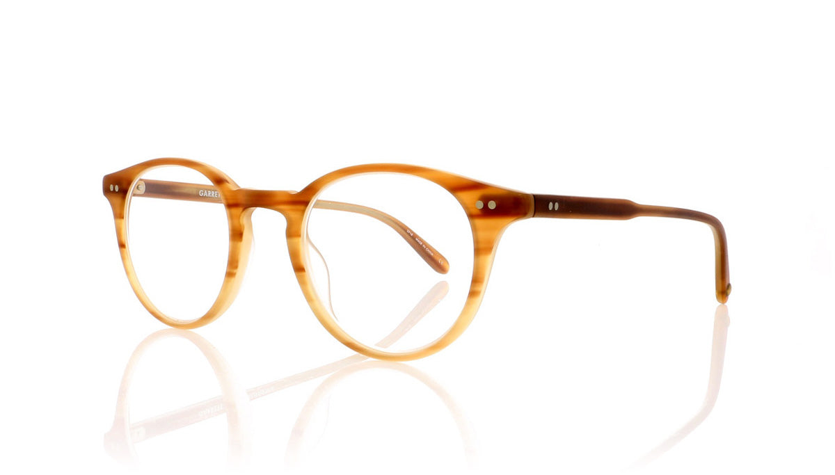 Garrett Leight Clune 1047 MBTF Matte Blonde Tortoise Fade Glasses - Angle