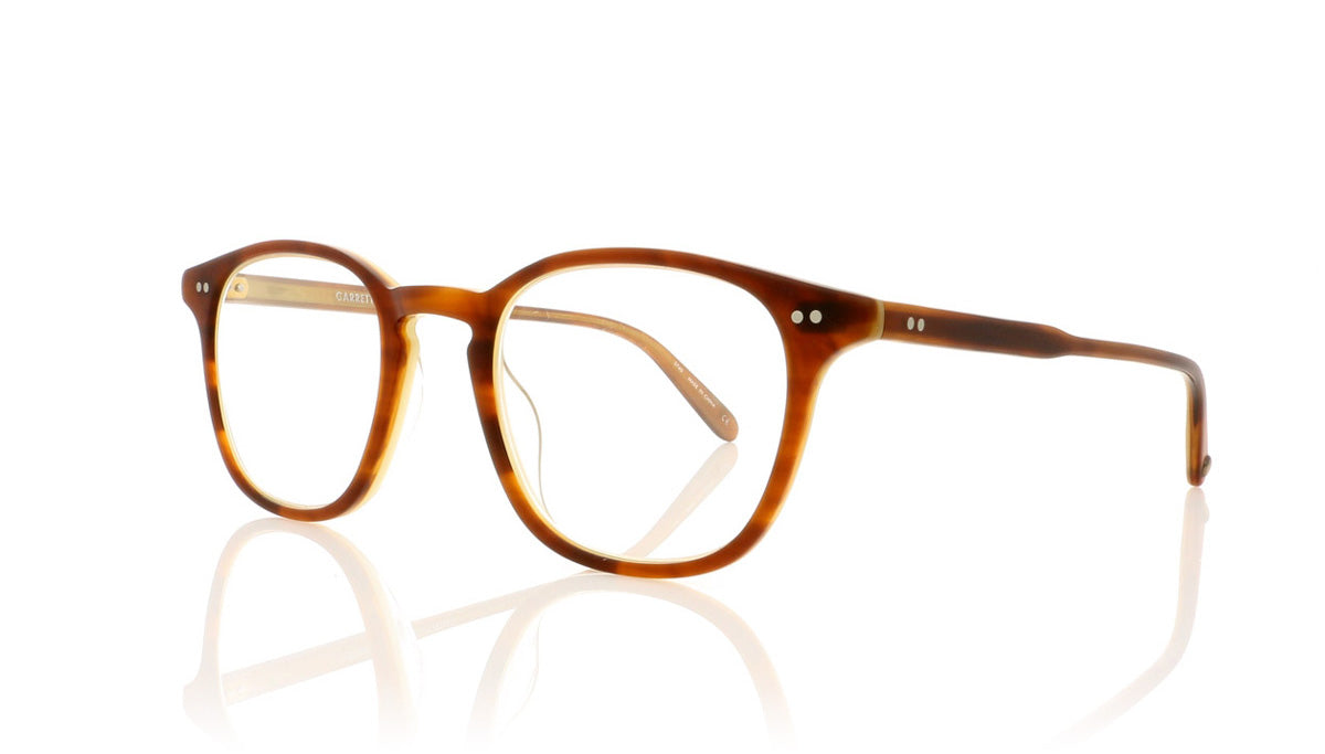Garrett Leight Clark 1049 MBTL Matte Brown Tortoise Laminate Glasses - Angle