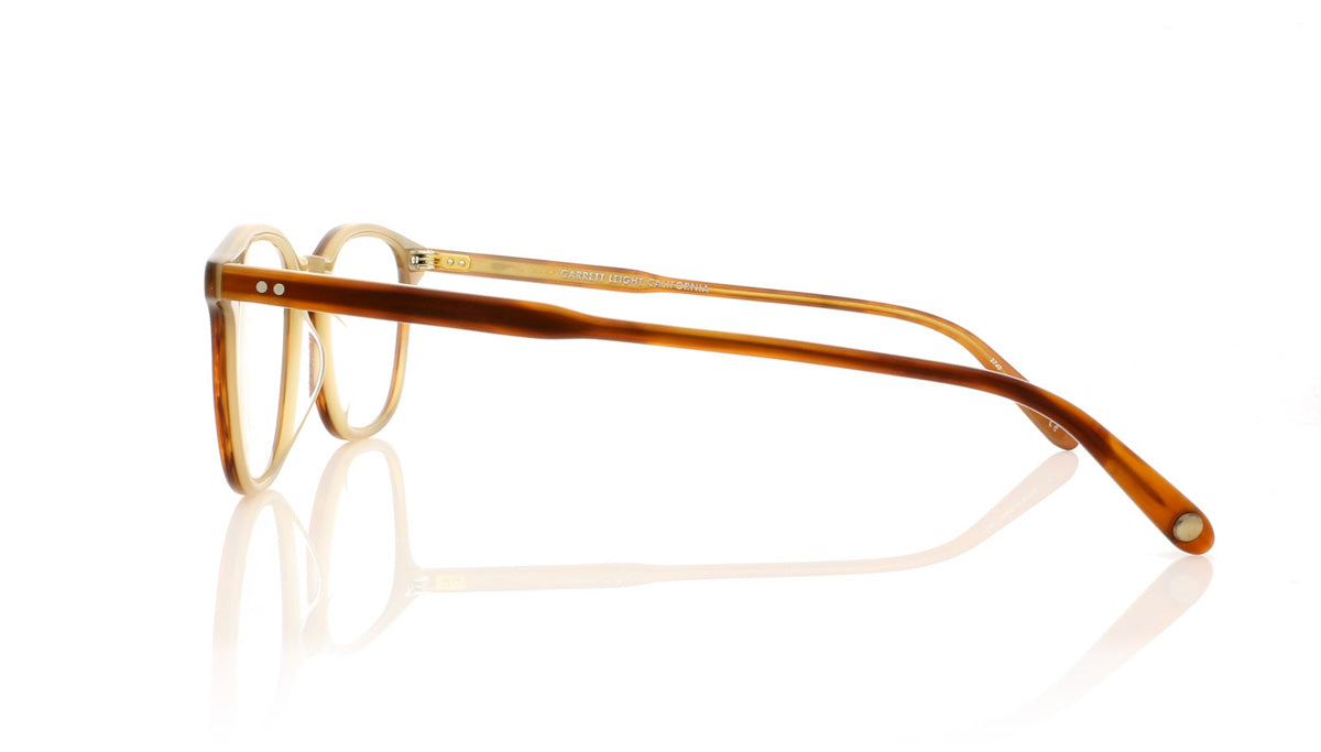 Garrett Leight Clark 1049 MBTL Matte Brown Tortoise Laminate Glasses - Side