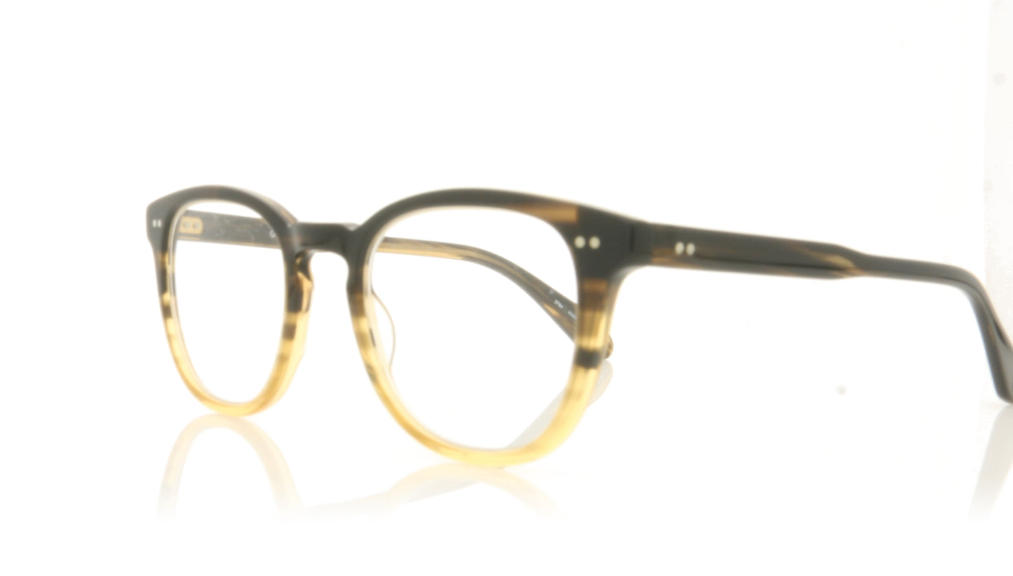 Garrett Leight McKinley 1054 SWD Sandalwood Drift Glasses - Angle