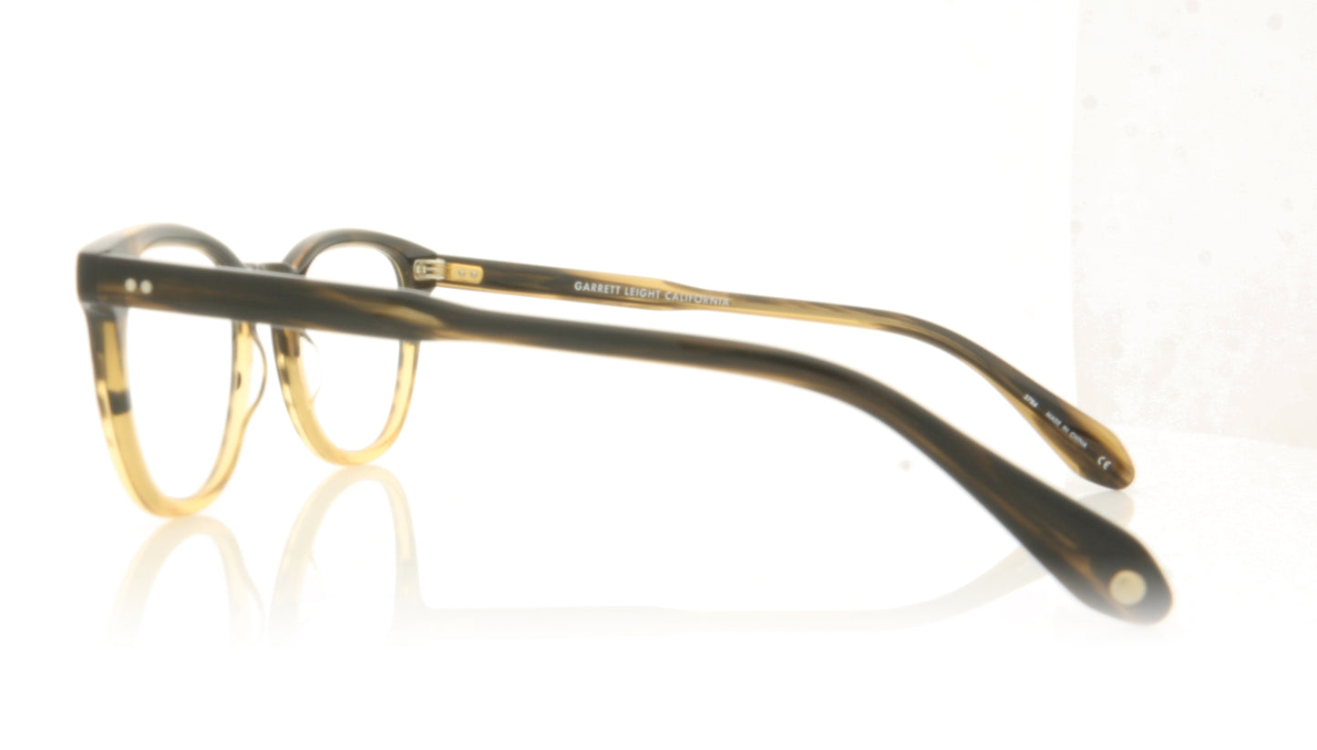 Garrett Leight McKinley 1054 SWD Sandalwood Drift Glasses - Side