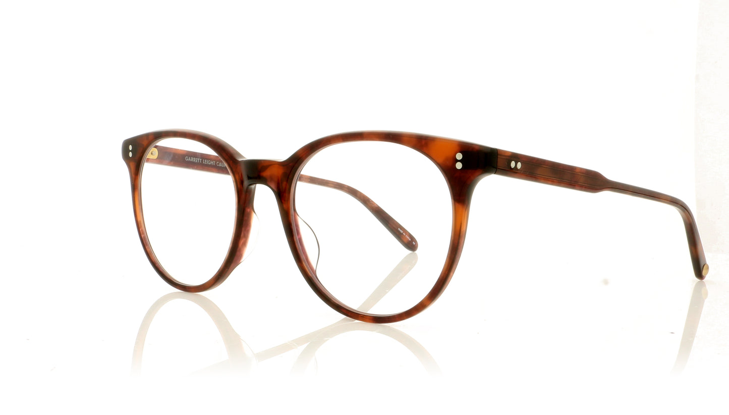 Garrett Leight Marian 1057 HGT Heritage Tortoise Glasses - Angle