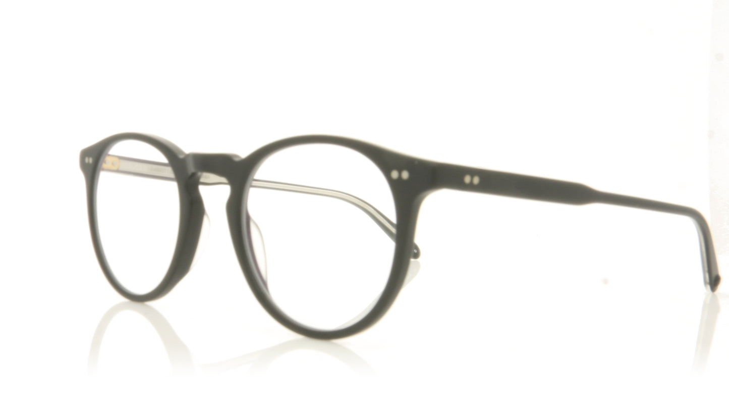 Garrett Leight Glencoe 1069 MBK Matte Black Glasses - Angle