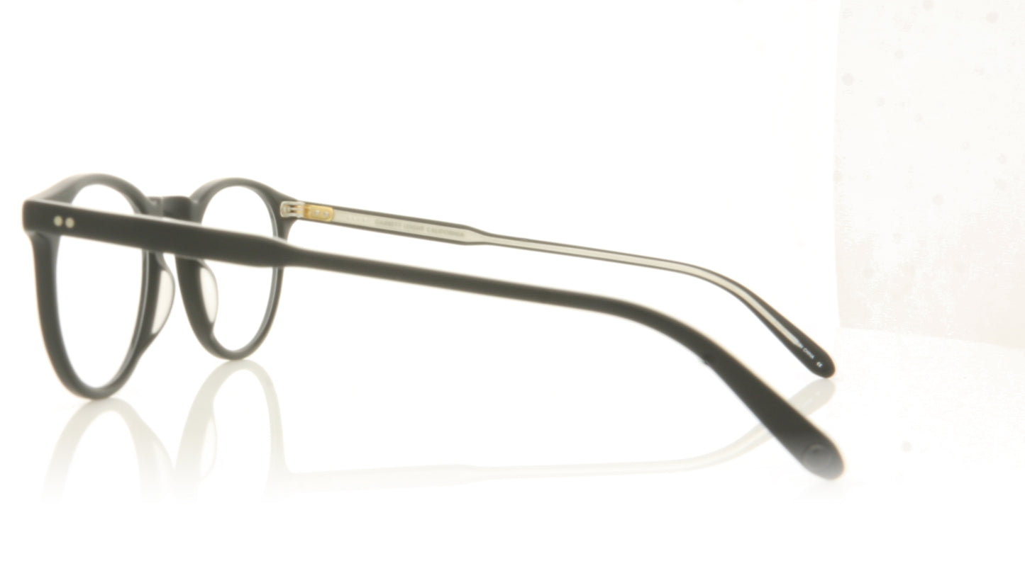 Garrett Leight Glencoe 1069 MBK Matte Black Glasses - Side