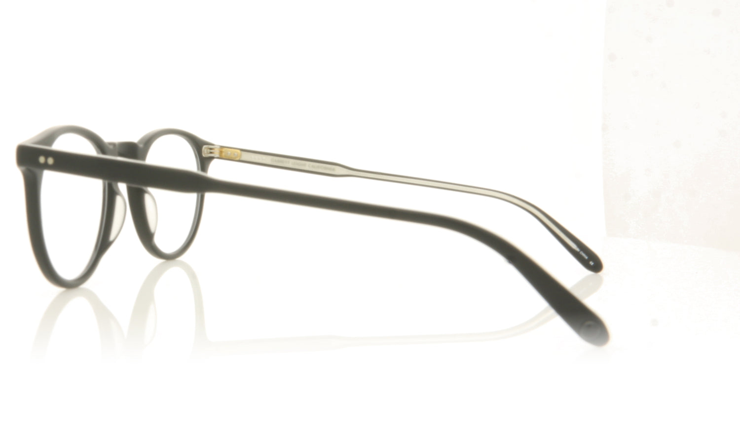 Garrett Leight Glencoe 1069 MBK Matte Black Glasses - Side
