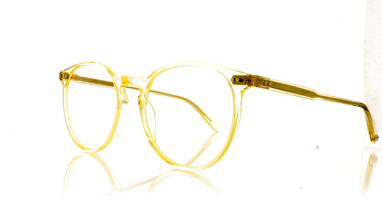 Garrett Leight Morningside 1076 PG Pure Glass Glasses - Angle