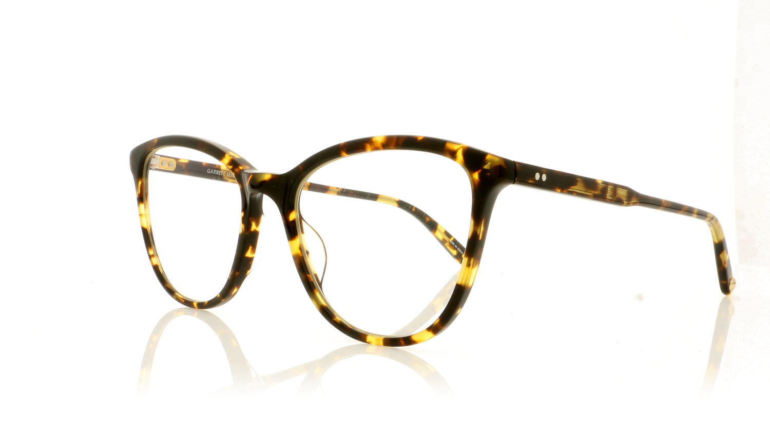 Garrett Leight Star 1078 TT Tuscan Tortoise Glasses - Angle