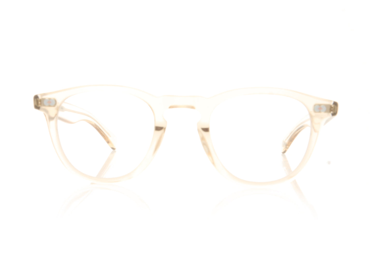 Garrett Leight Hampton X 1082 SHCR Shell Crystal Glasses - Front