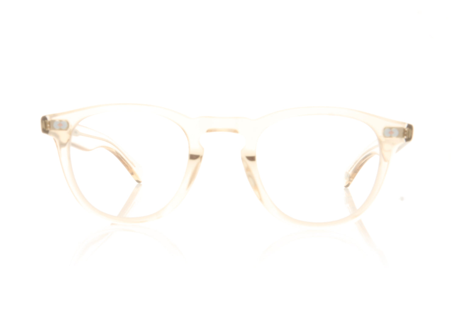 Garrett Leight Hampton X 1082 SHCR Shell Crystal Glasses - Front