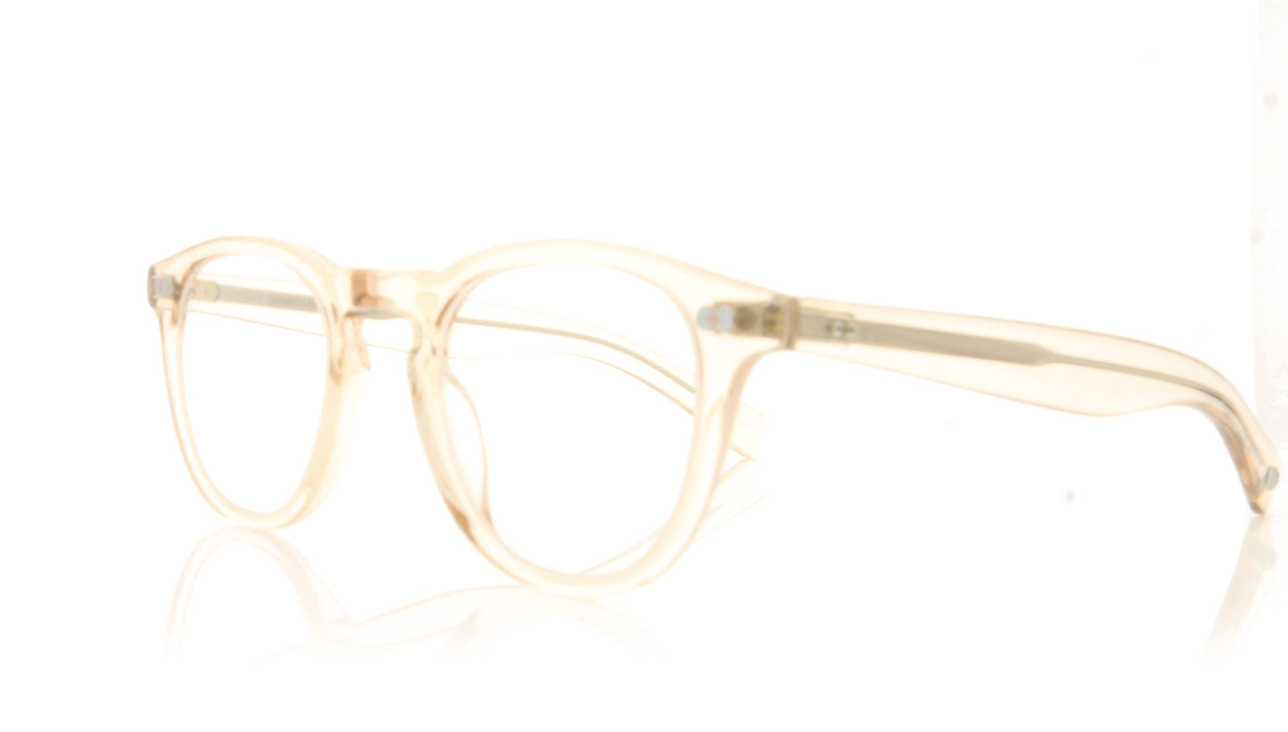 Garrett Leight Hampton X 1082 SHCR Shell Crystal Glasses - Angle