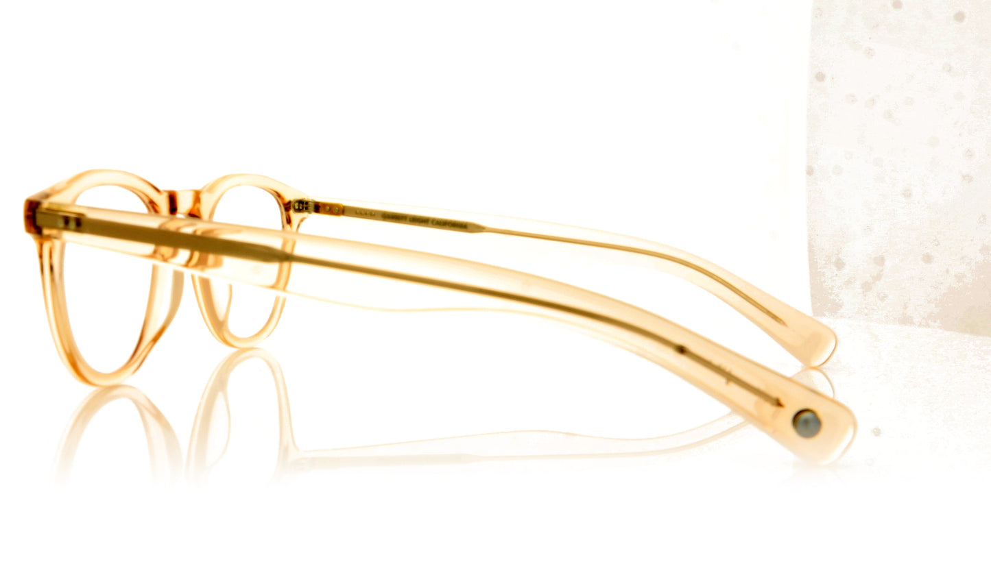 Garrett Leight Hampton X 1082 SHCR Shell Crystal Glasses - Side