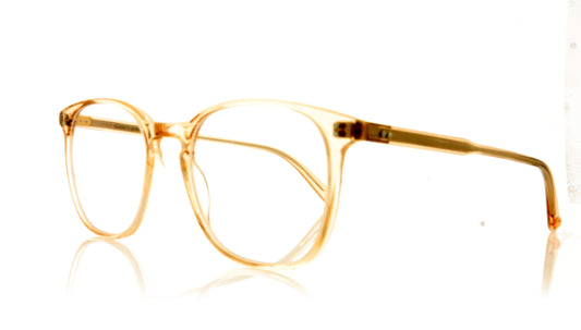 Garrett Leight Doreen 1087 SHCR Shell Crystal Glasses - Angle